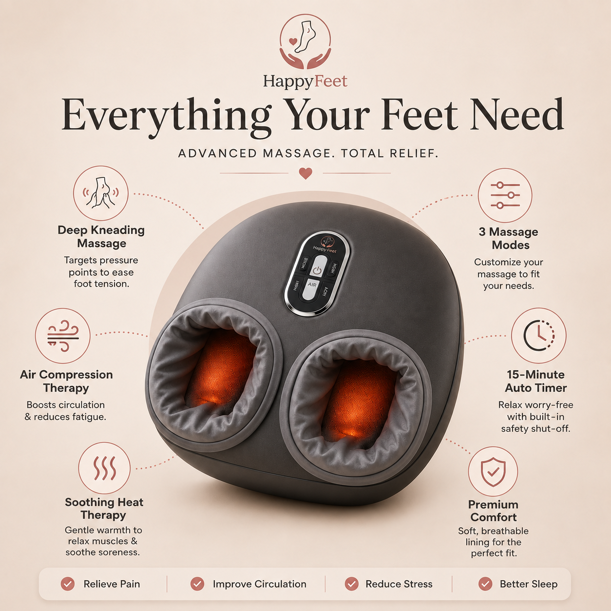 HappyFeet Foot Massager