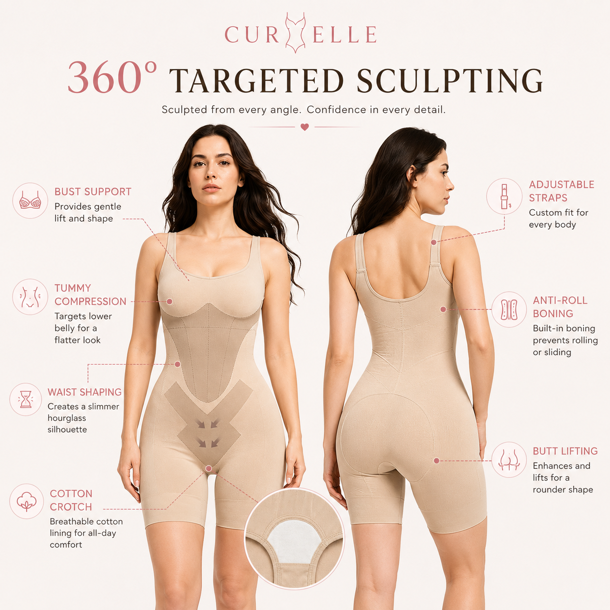 Curvelle™ Bathroom Friendly Shapewear